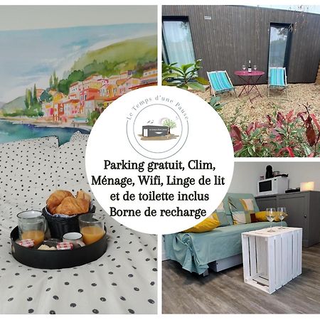 Studio de Jardin: Beaujolais View with EV Charging Montmerle-sur-Saone Exterior photo